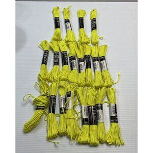 20 Skeins Needloft Nylon Craft Cord #41 Bright Yellow - NEW(10 yards each skein)